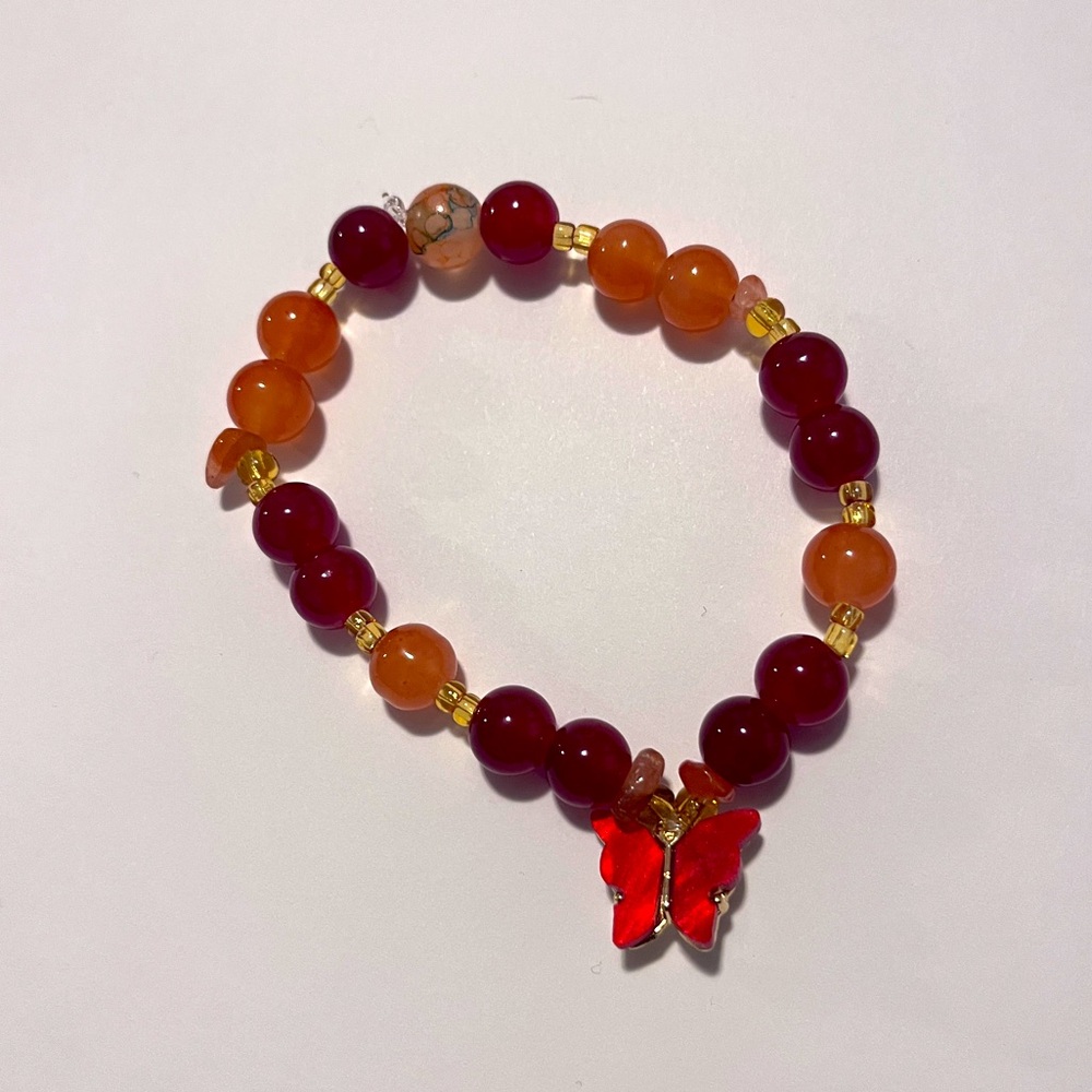Red butterfly bracelet